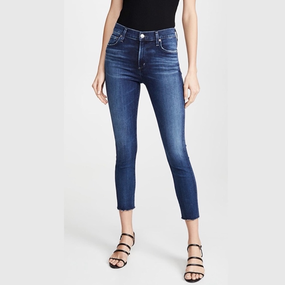 AGOLDE Sophie High Rise Skinny Crop in Claremont